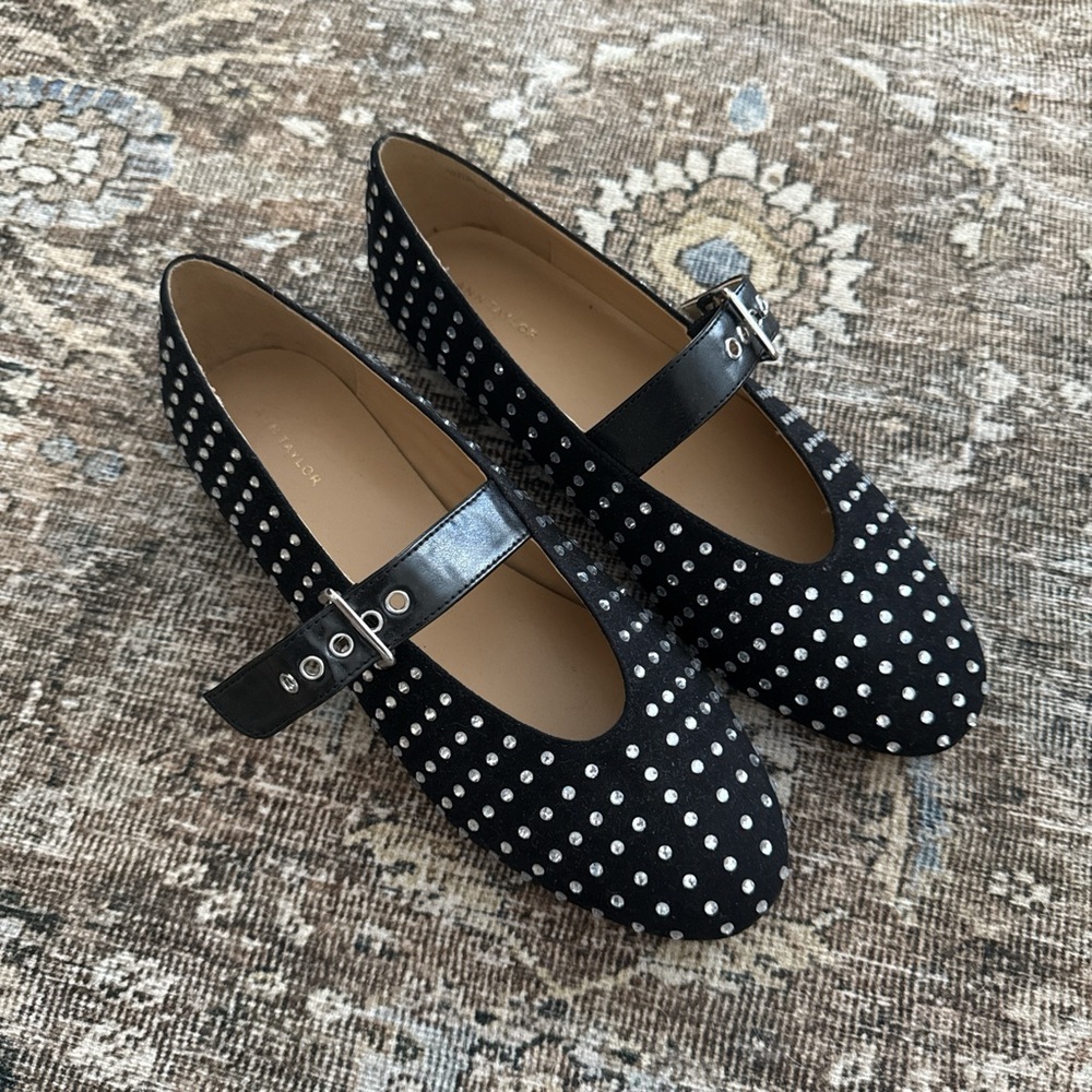 SOLD ANN TAYLOR Rhinestone Mary Jane Flats